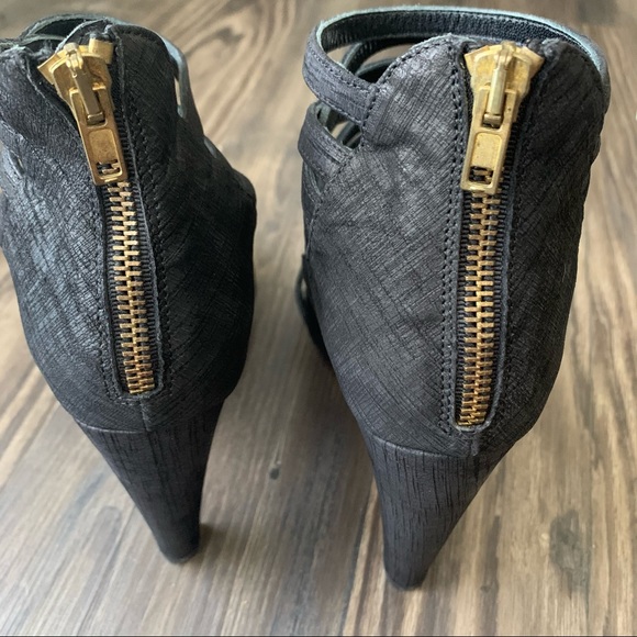 Loeffler Randall NEW Mabel Nubuck Caged Gladiator Heels - Picture 8 of 14